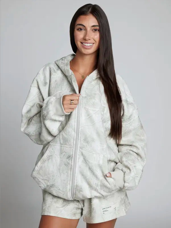 Comfrt | Camo Zip Hoodie